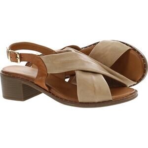 Lemon N Lime Sayonara Tan Slingback Sandals size 40 size 9